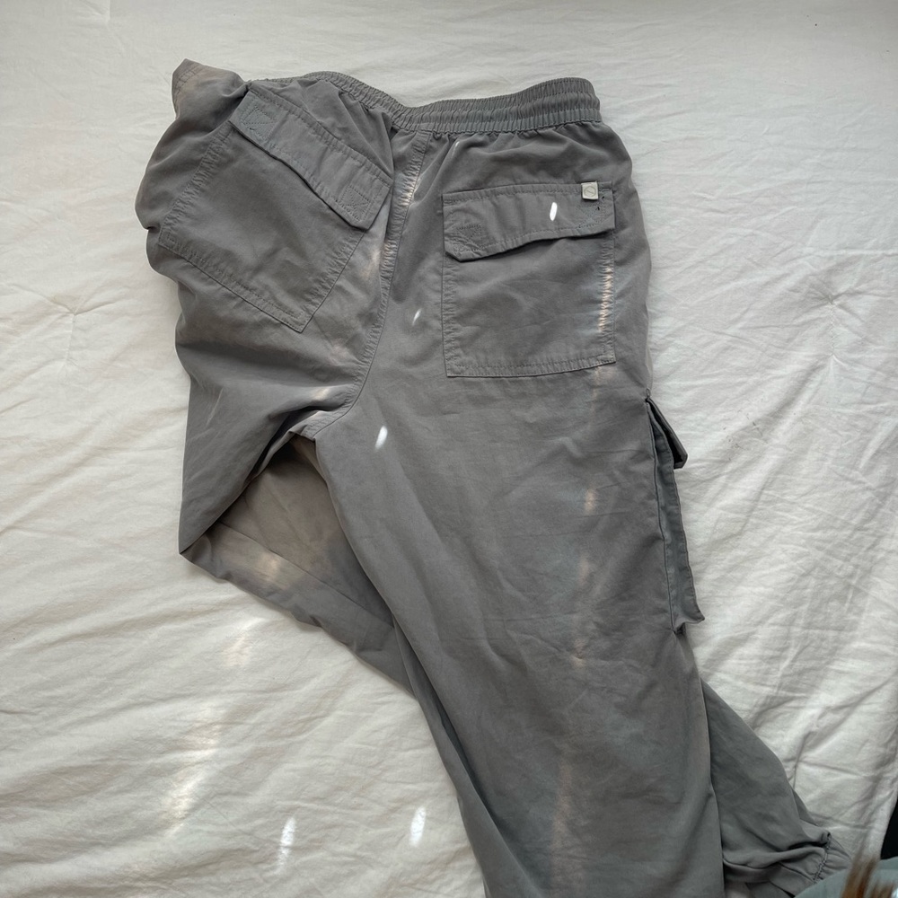 Grey Cargo Joggers